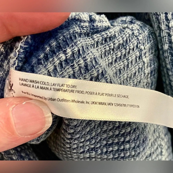 FP1 Free People Waffle Knit Mini Dress S - Picture 6 of 8